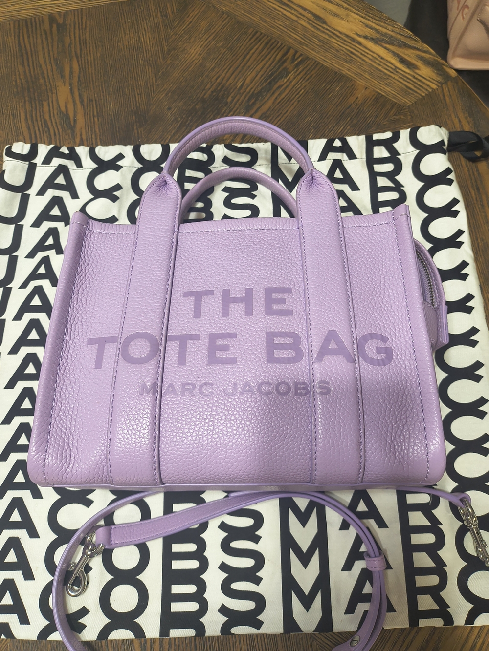 Marc Jacobs Lilac The Tote Bag - Leather Shoulder & Hand Bag